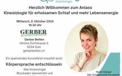 Kinesiologie für erholsamen Schlaf und mehr Lebensenergie